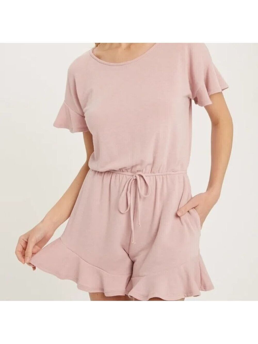 CLEAR OUT!!!! Ruffle Hem Romper - Picture 5 of 8